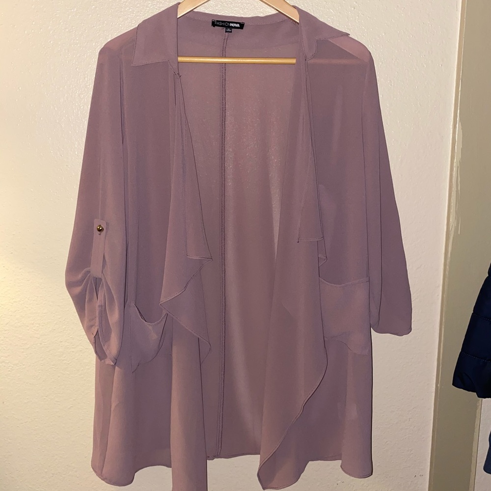 Mauve Cardigan/Pullover